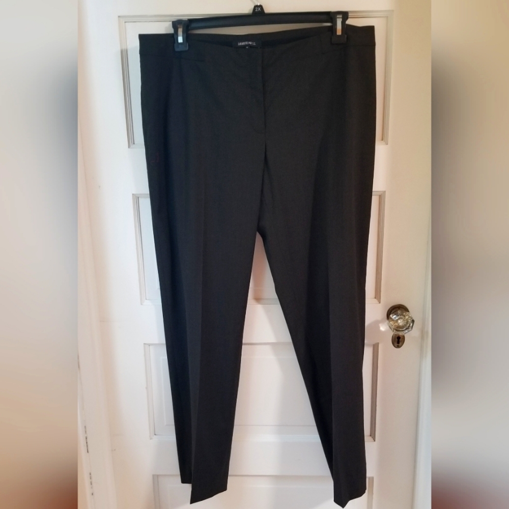 Lafayette 148 New York NWT Brown Taper Leg Business Dress Trousers Size 14